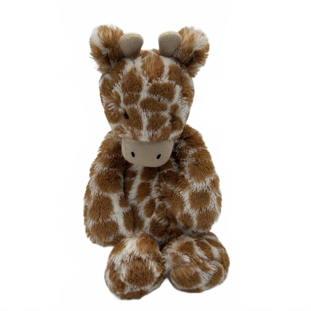 RETIRED Jellycat Bashful Giraffe Brown and Ivory 12" Stuffed Plush Lovey EUC